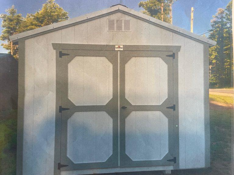 10×14 Utility Shed – Barn White