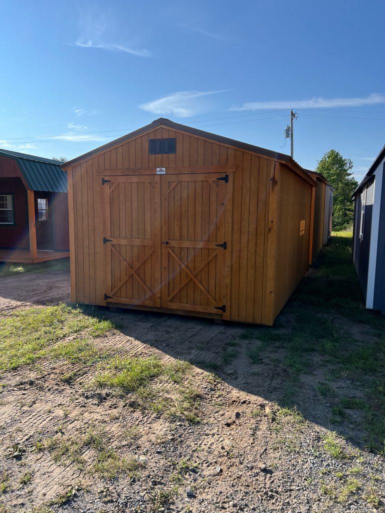 10×16 Utility Shed – Honey Gold